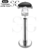 SGYS1041 Umbrella-Shaped G23 Titanium Labret with Multicolor Zircon Gemstones - Image 4