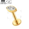SGYS1043 Oval-Shaped G23 Titanium Labret with Zircon Gemstones - Image 3