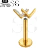 SGYS1052 W-Shaped G23 Titanium Labret for Lip and Ear Piercings - Image 2