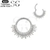 SGYS2005 - F136 Titanium Segment Clicker Ring for Helix Piercing - Image 3