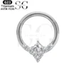 SGYS2011 - F136 Titanium Segment Clicker Ring for Ear Piercings