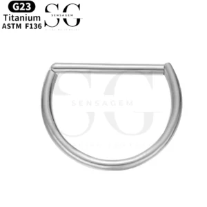 SGYS2017 - F136 Titanium segment Klikring voor oorpiercings