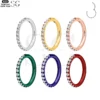 SGYS2028 - Premium Zircon-Studded Closed Nose Ring