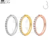 SGYS2028 - Premium Zircon-Studded Closed Nose Ring - Image 5