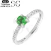 SGYS2039 Stainless Steel Nose Stud with Green or White Zircon - Image 3