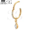SGYS2056 Eyebrow Gem Nose Ring – ASTM F136 Titanium with Custom Zircon - Image 2