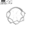 SGYS2058 Hollow Nose Ring with Zircon – ASTM F136 Titanium, Customizable