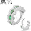 SGYS2059 Blue Marquise Nose Ring – ASTM F136 Titanium with Customizable Zircon - Image 2