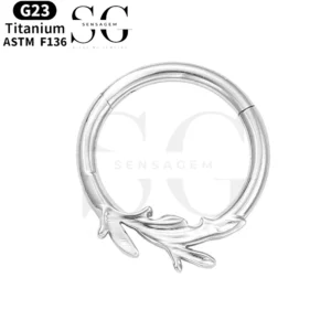 SGYS2060 Branch Design Nose Ring – ASTM F136 Titanium with Customizable Options