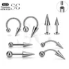 SGYS8003 Titanium Curved Barbell for Eyebrow Piercing