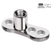 SGYST02 F136 Titanium Skin Implant Stud – Zirconia Sizes 3mm, 4mm, 5mm, with Various Risers - Image 2