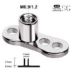 SGYST02 F136 Titanium Skin Implant Stud – Zirconia Sizes 3mm, 4mm, 5mm, with Various Risers - Image 3