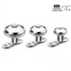 SGYST02 F136 Titanium Skin Implant Stud – Zirconia Sizes 3mm, 4mm, 5mm, with Various Risers