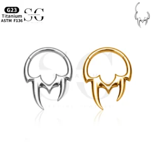 SG3188 Titanium Symbol Nose Ring for Piercing Aesthetics