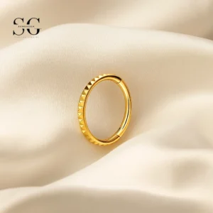 SG3195 - ASTM F136 Titanium Simple Smooth Hoop Nose Ring Wholesale