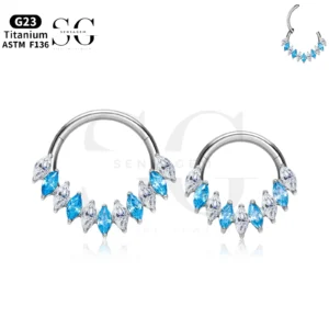 SG3217 Titanium εναλλασσόμενο δακτύλιο μύτης ζιρκονίου για στυλ διαφράγματος