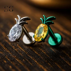 SG4079 - Wholesale Titanium Pineapple Labret Piercing