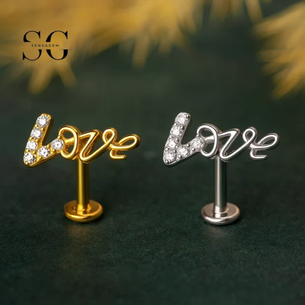 SG4261 Polished Zircon Labret Piercing Male Jewelry