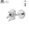 SGYS1155 – Titanium Eye Labret with Black Zircon for Edgy Looks