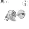 SGYS1157 – Ghost Shape Titanium Labret for Halloween Piercings