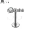 SGYS1185 Caterpillar-Inspired Titanium Lip Piercing