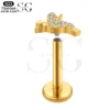 SGYS1187 Bird-Shaped Titanium Labret for Lip Piercing - Image 2