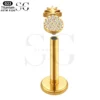 SGYS1188 Pineapple-Shaped Titanium Labret Jewelry - Image 2