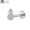 SGYS1188 Pineapple-Shaped Titanium Labret Jewelry