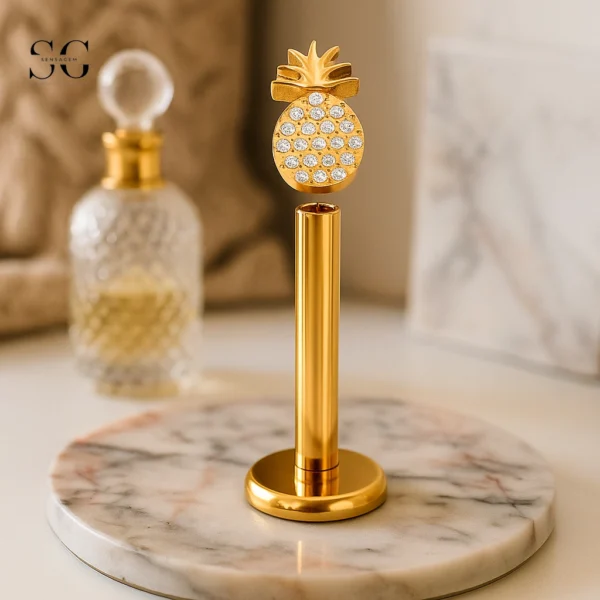 SGYS1188 Pineapple-Shaped Titanium Labret Jewelry - Image 2