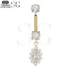 SGYS6041 Fashion Pendant Internally Threaded Belly Ring Wholesale - Image 2