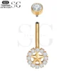 SGYS6043 Round Trendy Internally Threaded Belly Ring Bulk - Image 2