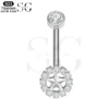 SGYS6043 Round Trendy Internally Threaded Belly Ring Bulk