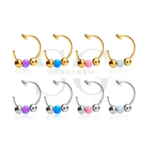 SG3115 Opal Nose Anello a cerchio per piercing al naso