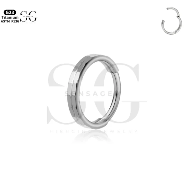 SG3220 Minimalist Titanium Nose Ring for Nose Piercing for Guys - Image 2