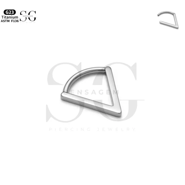 SG3222 V-Shaped Titanium Nose Ring Hoop for Daily Piercing - Image 5