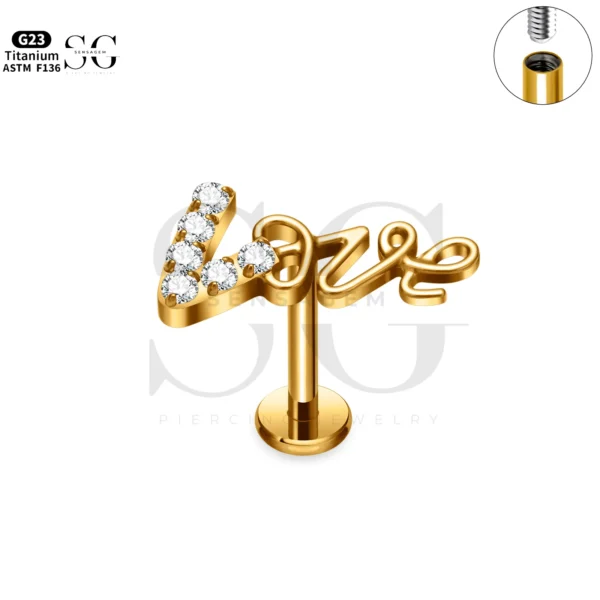 SG4261 Polished Zircon Labret Piercing Male Jewelry - Image 2