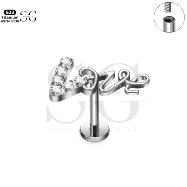 SG4261 Polished Zircon Labret Piercing Male Jewelry - Image 3