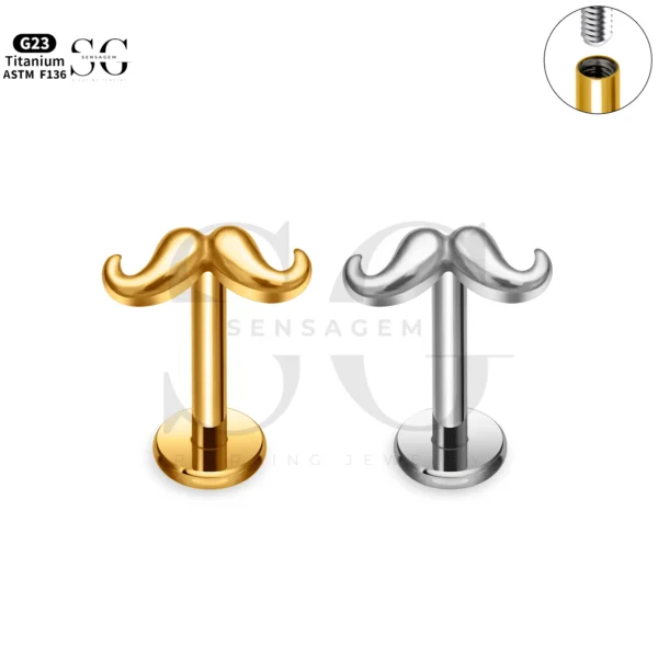 SG4267 Titanium Infinity Shape Labret Piercing Gauge