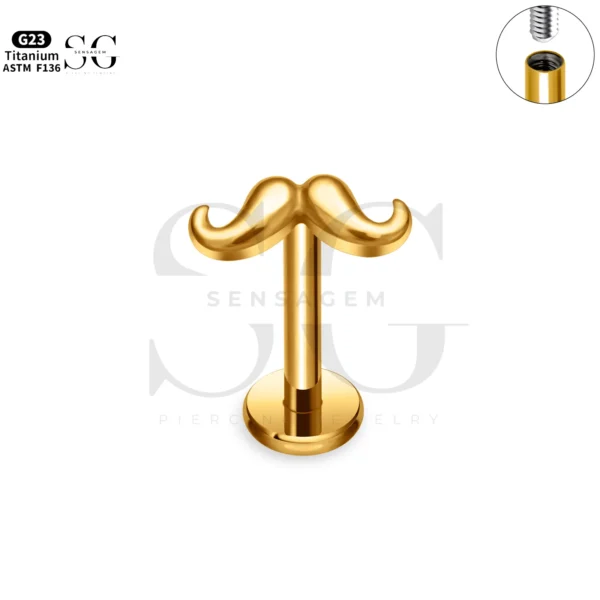 SG4267 Titanium Infinity Shape Labret Piercing Gauge - Image 2