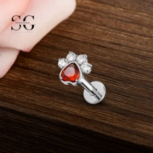 SG4276 Stjärnformad labret piercing för män | Anpassningsbara labretsmycken