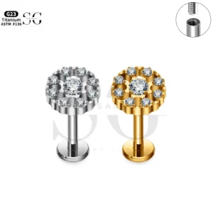 SG4277 Jóias de piercing Labret Labret Labret | Titanium G23