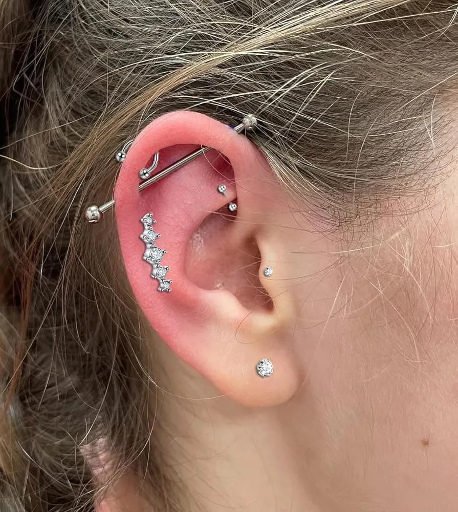 How to Choose Between Titanium and Stainless Steel for Different Piercing Types 3 Titanium Ear Piercing jewelry