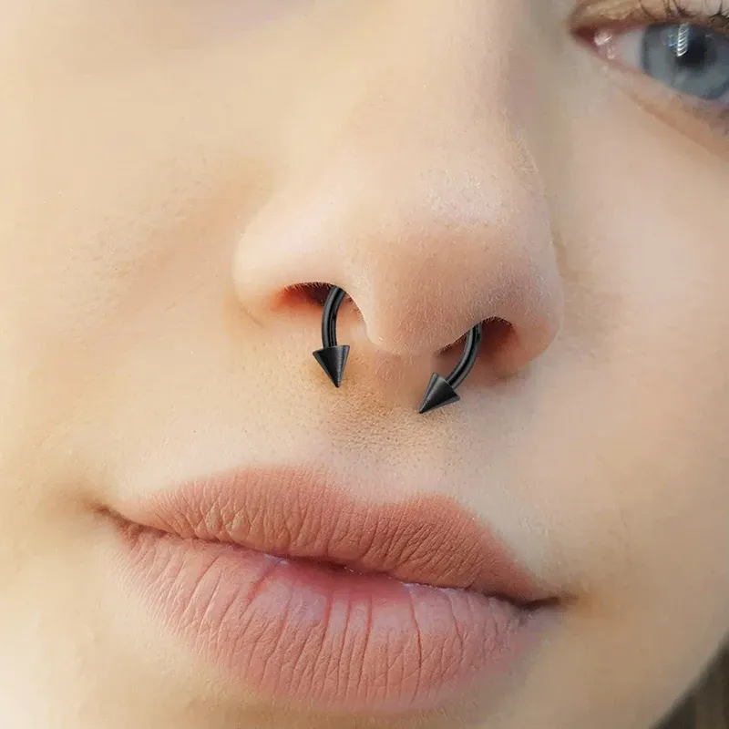 How to Choose Between Titanium and Stainless Steel for Different Piercing Types 2 Titanium Nose Piercing