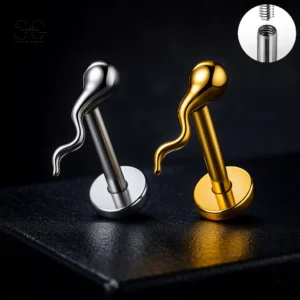 Sensagem SG4336 G23 Titanium Internally Threaded Wave Top Labret