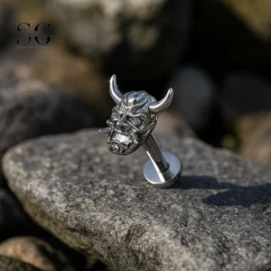 Sensagem SG4362 G23 Titanium Internally Threaded Demon Skull Labret