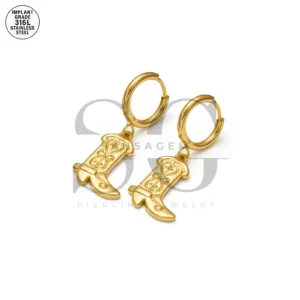 SG9056 High Heel Pendant Hoop – Stylish Ear Piercing Man Jewelry