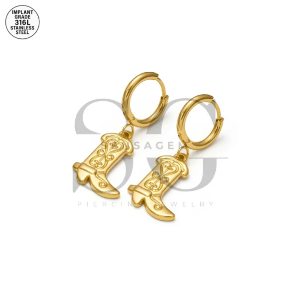 SG9056 High Heel Pendant Hoop – Stylish Ear Piercing Man Jewelry