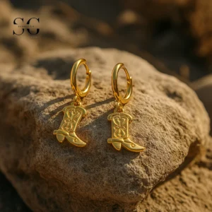 SG9056 High Heel Pendant Hoop – Stylish Ear Piercing Man Jewelry