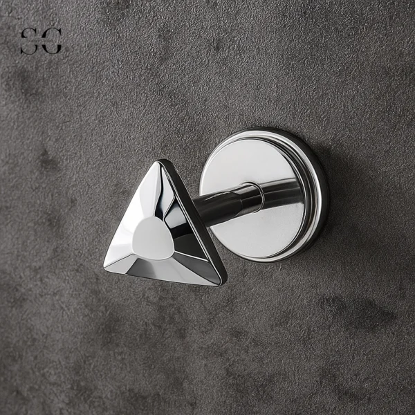 Sensagem SGYS4320 G23 Titanium Internally Threaded Labret with Geometric Triangle Top