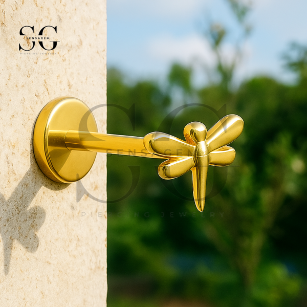 Sensagem SGYS1218 G23 Titanium Internally Threaded Dragonfly Labret